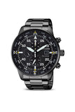 Citizen Sports Eco Drive Black Dial Black Steel Strap Watch For Men - CA0695-84E Authentic Buy Shop Now