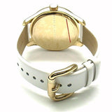 Marc Jacobs Lidia Stripe White Dial White Leather Strap Watch for Women - MBM1164 Authentic Buy Shop Now