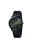Calvin Klein Minimal Black Dial Black Mesh Bracelet Watch for Men - K3M214X1 Authentic Buy Shop Now