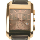 Burberry Heritage Chronograph Square Grey Dial Brown Leather Strap Watch for Men - BU1566 Authentic Buy Shop Now
