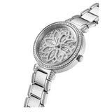 Guess Lily Quartz Silver Dial Silver Steel Strap Watch For Women - GW0528L1 Authentic Buy Shop Now