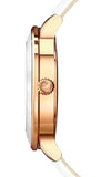 Swarovski Octea Lux White Dial White Leather Strap Watch for Women - 5414416 Authentic Buy Shop Now