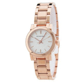 Burberry The City White Dial Rose Gold Steel Strap Watch for Women - BU9204 Authentic Buy Shop Now
