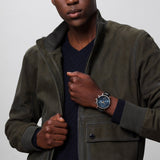 IWC Portofino Chronograph Blue Dial Black Leather Strap Watch for Men - IW391036 Authentic Buy Shop Now