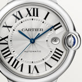 Cartier Ballon Bleu de Cartier Silver Dial Black Leather Strap Watch for Men - WSBB0026 Authentic Buy Shop Now