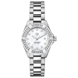 Tag Heuer Aquaracer Diamonds Mother of Pearl White Dial Silver Steel Strap Watch for Women - WBD131C.BA0748 Authentic Buy Shop Now