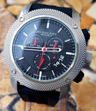 Burberry Endurance Sport Chronograph Black Dial Black Rubber Strap Watch for Men - BU7700 Authentic Buy Shop Now