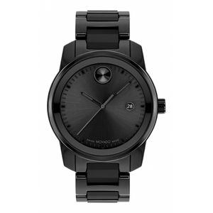 Movado Bold Verso Black Dial Black Steel Strap Watch for Men - 3600863 Authentic Buy Shop Now