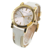 Burberry The City White Dial White Leather Strap Watch for Women - BU9015 Authentic Buy Shop Now