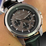 Maserati Successo 44mm Grey Dial Black Leather Strap Watch For Men - R8871621006 Authentic Buy Shop Now