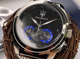 Maserati Traguardo Chronograph Black Dial Mesh Bracelet Watch For Men - R8873612006 Authentic Buy Shop Now