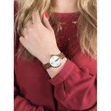 Emporio Armani Arianna Analog Mother of Pearl Dial Rose Gold Steel Strap Watch For Women - AR11196 Authentic Buy Shop Now