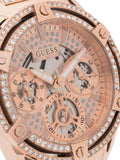 Guess Queen Multifunction Rose Gold Dial Rose Gold Steel Strap Watch For Women - GW0464L3 Authentic Buy Shop Now