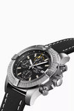 Breitling Avenger Chronograph 45mm Black Dial Black Leather Strap Watch for Men - A13317101B1X1 Authentic Buy Shop Now