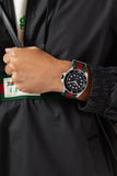 Gucci Dive Black Dial Red & Green Nylon Strap Watch For Men - YA136209 Authentic Buy Shop Now