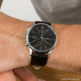 Lacoste Madrid Black Dial Black Leather Strap Watch for Men - 2011064 Authentic Buy Shop Now
