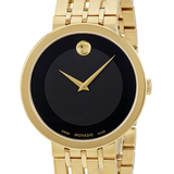 Movado Esperanza Museum 39mm Black Dial Stainless Steel Watch For Men - 0607059 Authentic Buy Shop Now