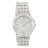 Bulova Crystal Collection Silver Dial Silver Steel Strap Watch for Women - 96L243 Authentic Buy Shop Now