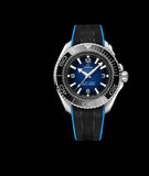 Omega Planet Ocean 6000M Co Axial Master Chronometer 45.5mm Blue Dial Black Rubber Strap Watch for Men - 21532462103001 Authentic Buy Shop Now
