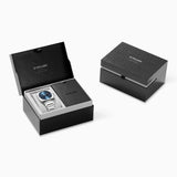 D1 Milano Square Caribbean Blue Dial Silver Steel Strap Watch for Men - D1-SQBJ07 Authentic Buy Shop Now