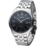 Citizen Eco Drive Black Dial Silver Steel Strap Watch For Men - BM7250-56E Authentic Buy Shop Now