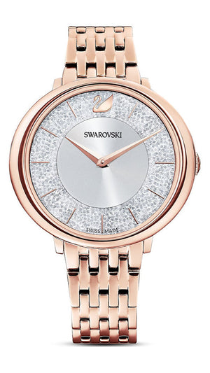 Swarovski Crystalline Chic Analog Silver Dial Rose Gold Steel Strap Watch for Women - 5544590 Authentic Buy Shop Now