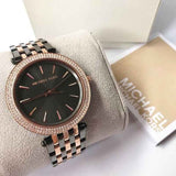 Michael Kors Darci Analog Quartz Grey Dial Two Tone Steel Strap Watch For Women - MK3584 Authentic Buy Shop Now