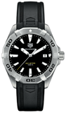 Tag Heuer Aquaracer Quartz Black Dial Black Rubber Strap Watch for Men - WBD1110.FT8021 Authentic Buy Shop Now