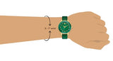 Swarovski Octea Nova Crystals Green Dial Green Leather Strap Watch for Women - 5650005 Authentic Buy Shop Now