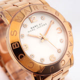 Marc Jacobs Amy White Dial Rose Gold Steel Strap Watch for Women - MBM3077 Authentic Buy Shop Now