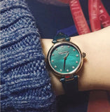 Coach Park Analog Green Dial Green Leather Strap Watch for Women - 14503534 Authentic Buy Shop Now