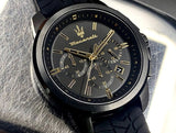 Maserati Successo Black Dial Black Rubber Strap Watch For Men - R8871621011 Authentic Buy Shop Now