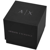 Armani Exchange Hampton Chronograph Rose Gold Dial Blue Silicone Strap Watch For Men - AX1730 Authentic Buy Shop Now