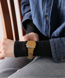 Gucci Grip Yellow Gold Dial Yellow Gold Steel Strap Unisex Watch - YA157403 Authentic Buy Shop Now