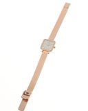 Daniel Wellington Quadro Studio White Dial Rose Gold Mesh Strap Watch For Women - DW00100517 Authentic Buy Shop Now