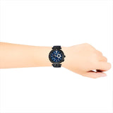 Versace V Race Chronograph Quartz Blue Dial Blue Leather Strap Watch For Men - VEBV00419 Authentic Buy Shop Now