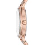 Michael Kors Nia Quartz Rose Gold Dial Rose Gold Steel Strap Watch For Women - MK3990 Authentic Buy Shop Now