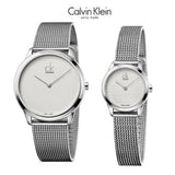 Calvin Klein Minimal White Dial Silver Mesh Bracelet Watch for Women - K3M2212Y Authentic Buy Shop Now