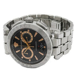 Versace Aion Chronograph Black Dial Silver Steel Strap Watch For Men - VE1D01019 Authentic Buy Shop Now
