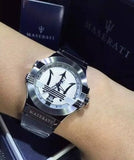 Maserati Potenza Silver Dial Silver Steel Strap Watch For Men - R8853108002 Authentic Buy Shop Now