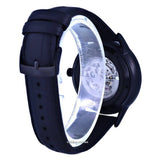 Emporio Armani Meccanico Automatic Black Dial Black Leather Strap Watch For Men - AR60042 Authentic Buy Shop Now