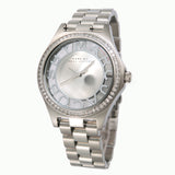 Marc Jacobs Henry Transparent Silver Dial Silver Steel Strap Watch for Women - MBM3337 Authentic Buy Shop Now