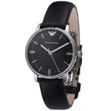 Emporio Armani Classic Quartz Black Dial Black Leather Strap Watch For Women - AR1600 Authentic Buy Shop Now