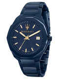 Maserati Guilloche Blue Edition 42mm Stainless Steel Watch For Men - R8853141001 Authentic Buy Shop Now