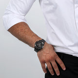 Maserati Traguardo Chronograph Black Dial Black Steel Strap Watch For Men - R8873612048 Authentic Buy Shop Now