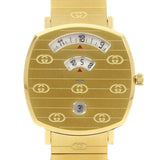 Gucci Grip Yellow Gold Dial Yellow Gold Steel Strap Unisex Watch - YA157403 Authentic Buy Shop Now