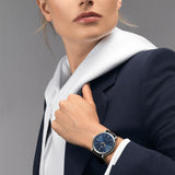 IWC Portofino Automatic Blue Dial Black Leather Strap Watch for Men - IW356523 Authentic Buy Shop Now