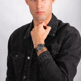 Tommy Hilfiger Daniel Black Dial Black Leather Strap Watch for Men - 1710417 Authentic Buy Shop Now
