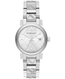 Burberry The City White Dial Silver Steel Strap Watch for Women - BU9144 Authentic Buy Shop Now