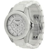Fossil Ceramic White Dial White Ceramic Strap Watch for Women - CE1002 Authentic Buy Shop Now